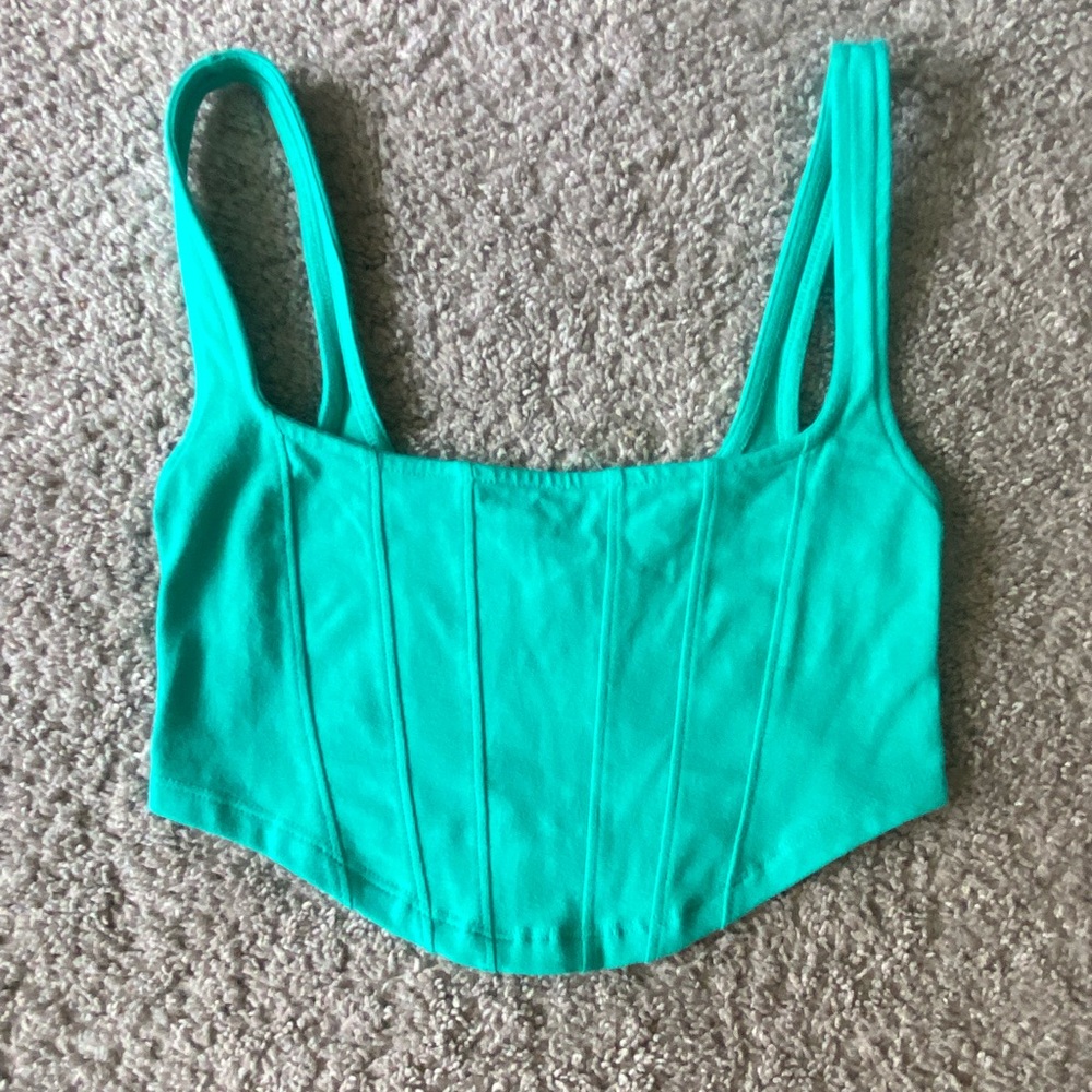 Urban Outfitters Teal Crop Top